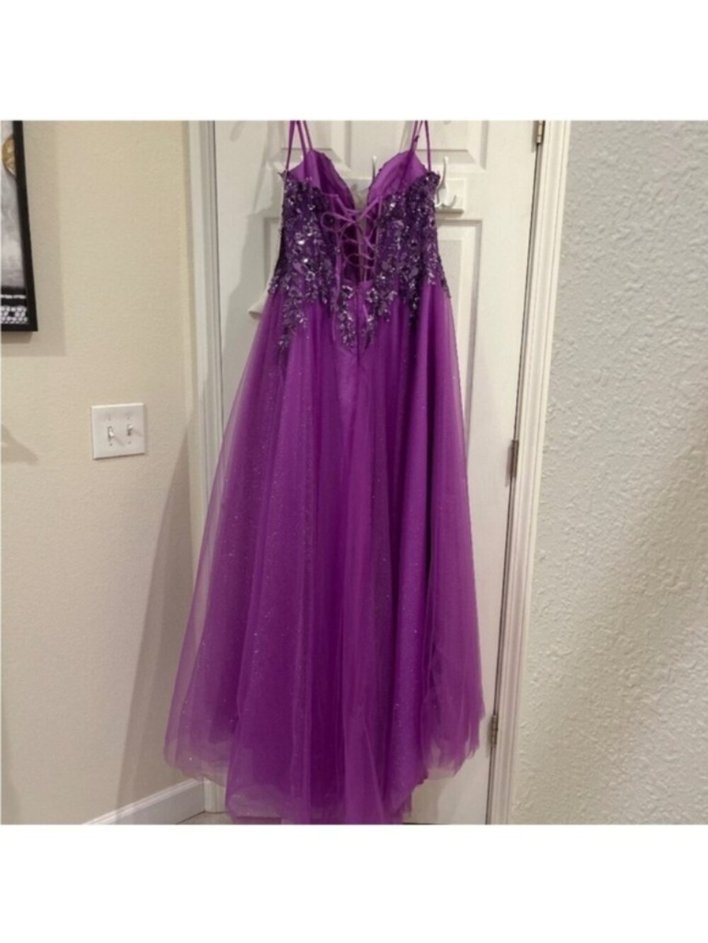 Elegant Purple Mini Dress